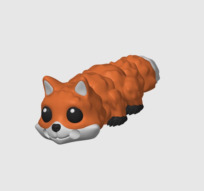 Fox V2 Keychain 3d model