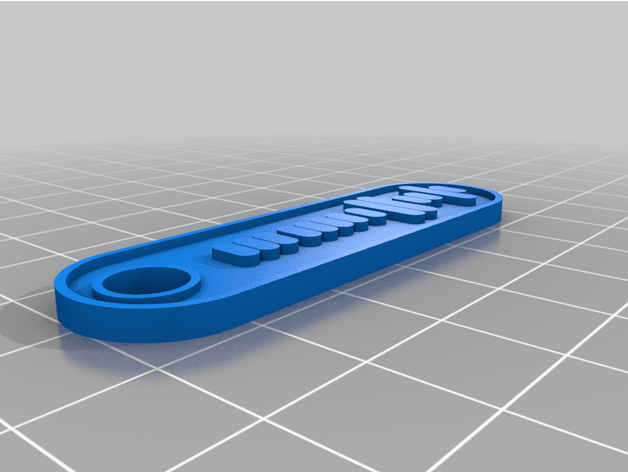Morse Code Keychain 3d model