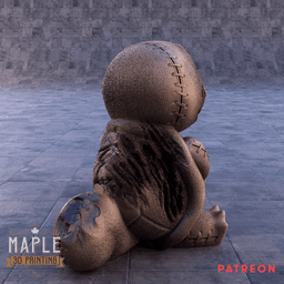 Stitched Squirtle - Pokemon - Halloween 3d model