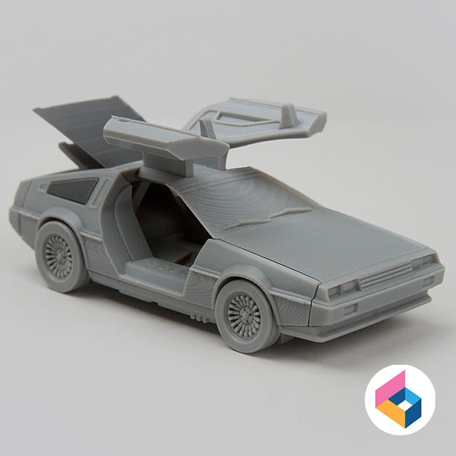 Foldable car Delorean 3d model