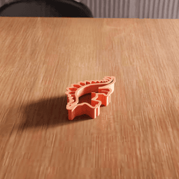 Stegosaurus Dinosaur Cookie Cutter Utensil 3d model