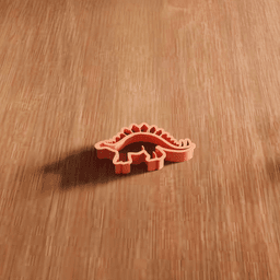 Stegosaurus Dinosaur Cookie Cutter Utensil 3d model