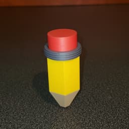 ClickPoint Fidget Pencil | Desk Toy with Mechanical Key Switch 3d model