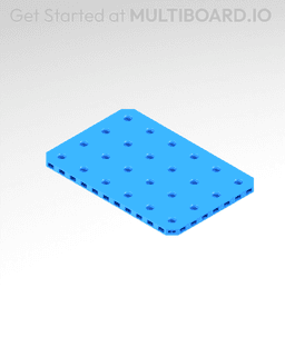4x6 MU - Small Thread Offset MU - MultiBoard Plate 3d model
