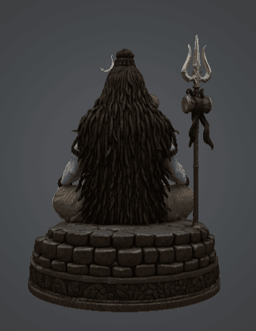 Lord Shiva Meditating 3d model