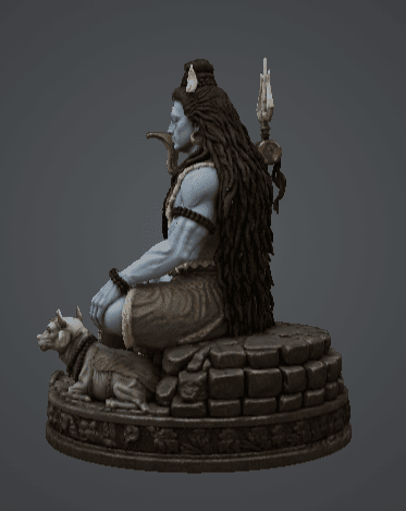 Lord Shiva Meditating 3d model