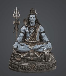 Lord Shiva Meditating 3d model