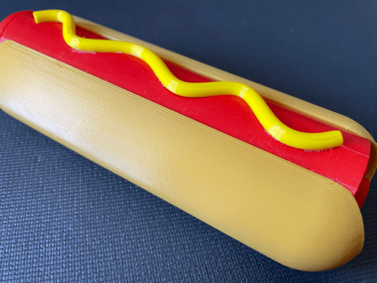 Collapsing Hot Dog Sword - Fidget Collapsible Sword Print-In-Place 3d model