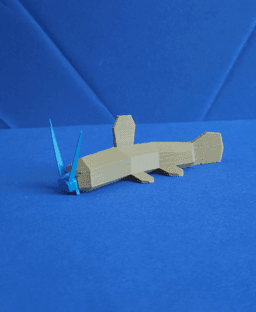 Barboach Low Poly Pokemon 3d model
