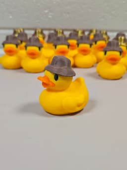 Rubber duck with hat (NFC embedded) 3d model