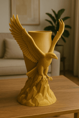 Eagle-shaped vase art organizer for proud design 3d model