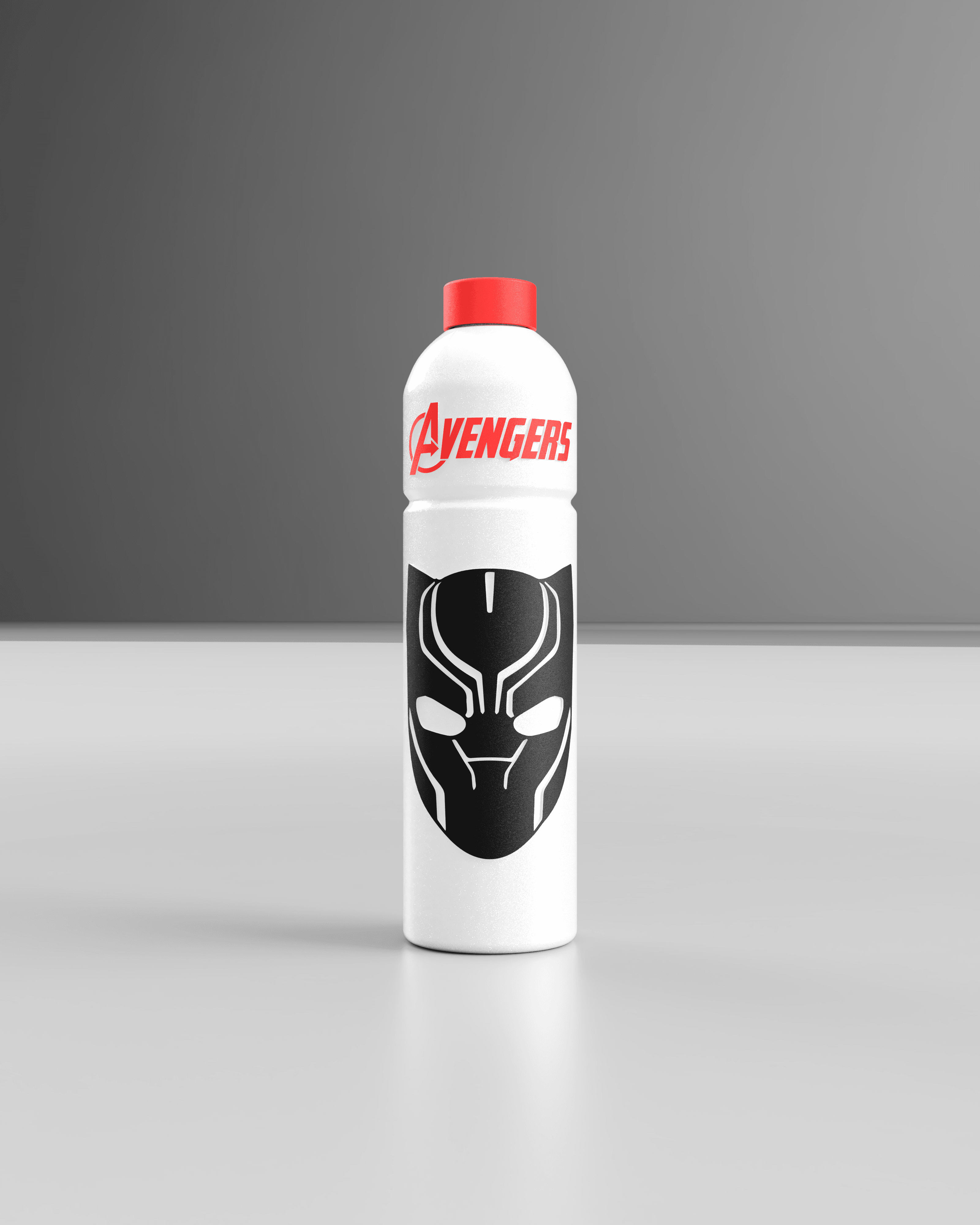 MARVEL WATER BOTTLE (BLACK PANTHER) 3d model