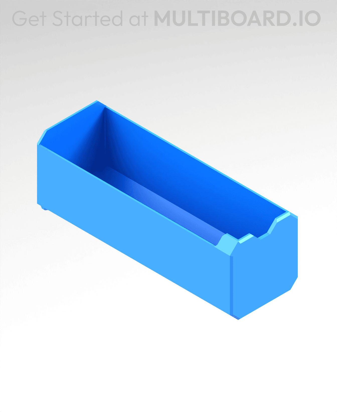 1x1x2.5 LU - MultiBin Simple Drawer 3d model