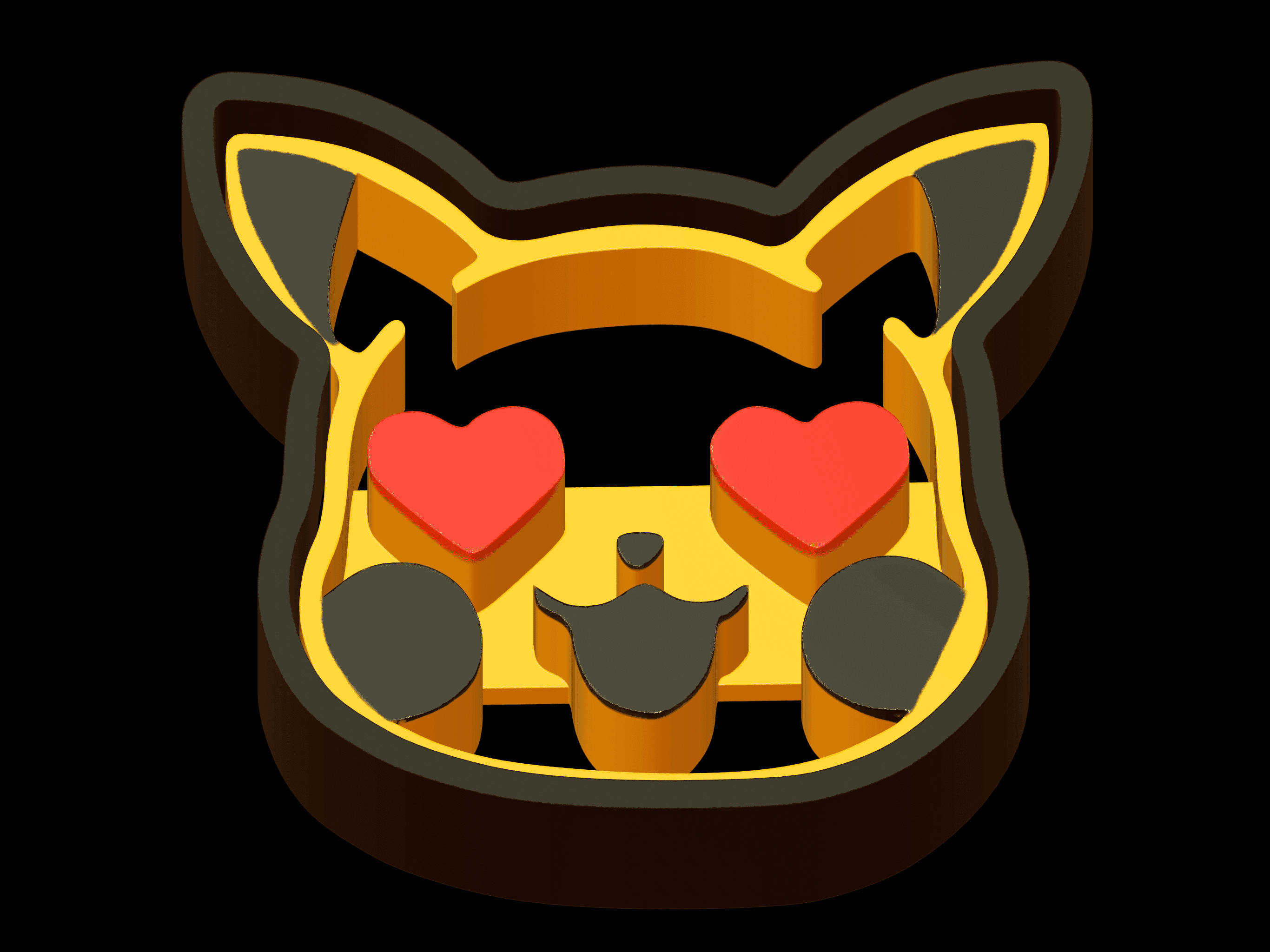 Pikachu cookie cutter 3d model