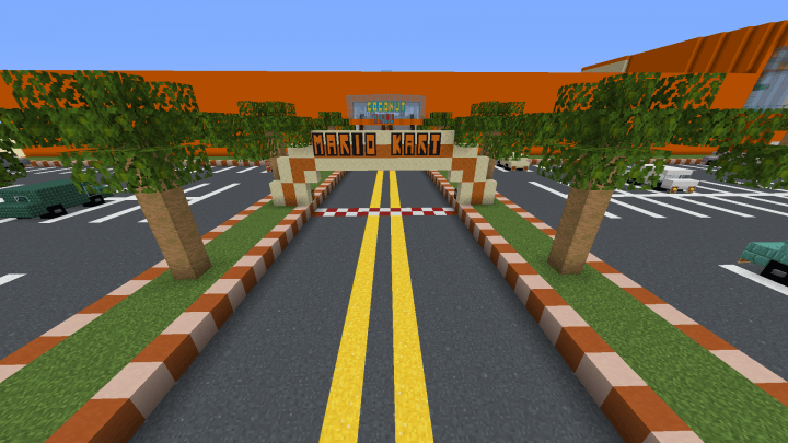 Minecraft Coconut Mall 3d model