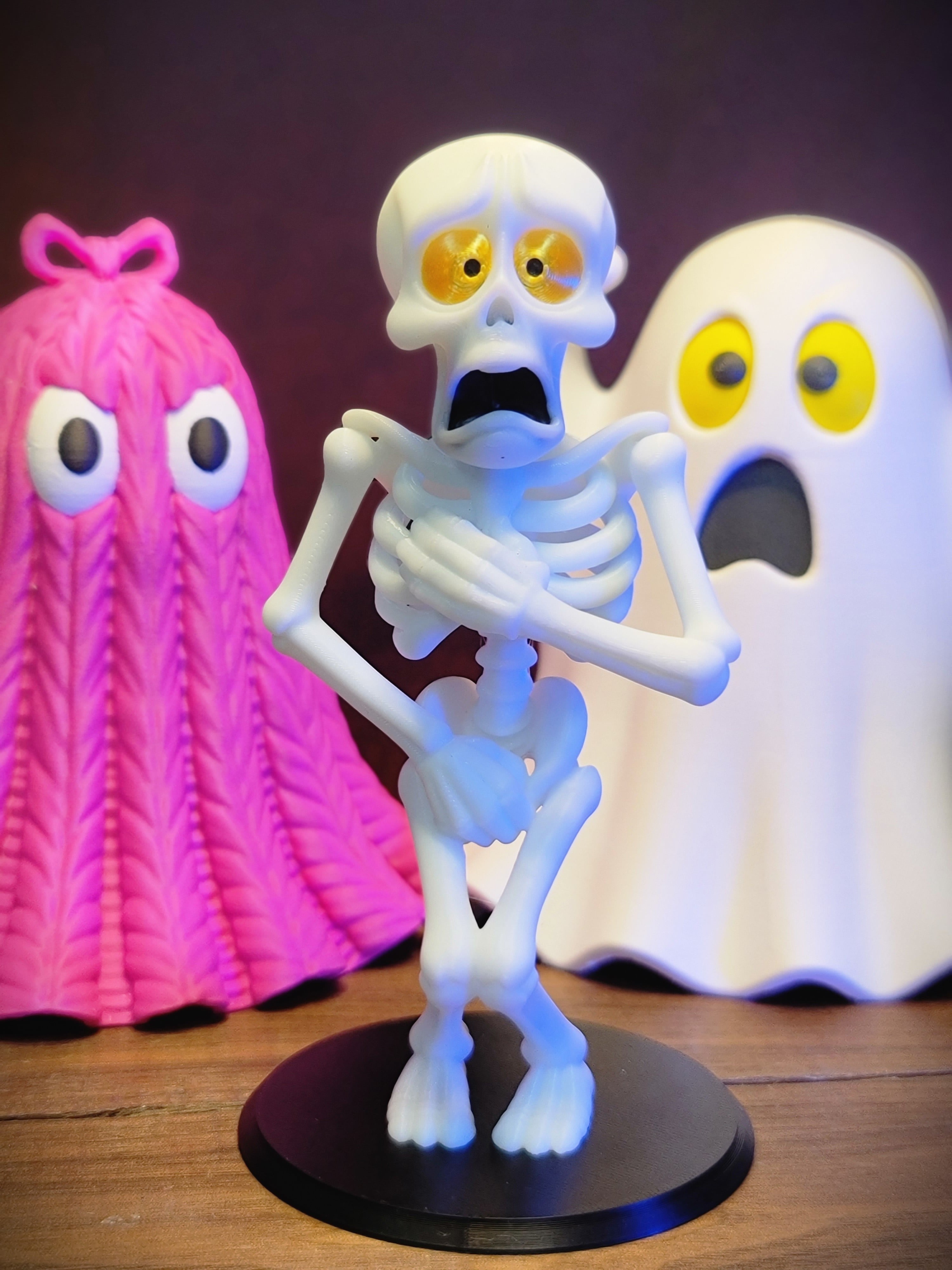 Bashful Skeleton Bobblehead Ghost 3d model