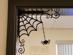 Magnetic Corner Print-in-Place Spiderweb Halloween Decoration 3d model