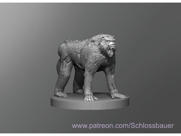 Zombie Baboon 3d model