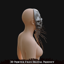 Miko Sakuko-Like Entity Cosplay Mask Silent Hill F 3d model