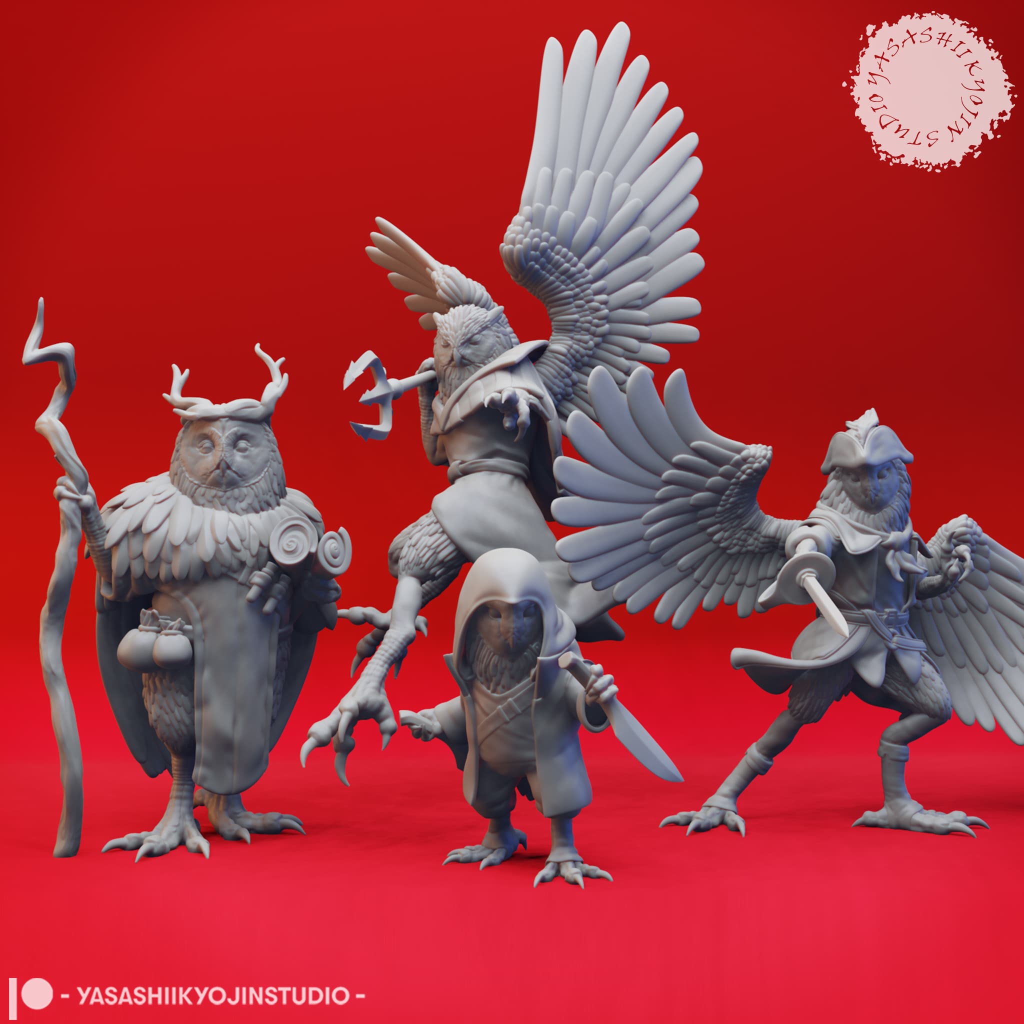 Parliament of Owlin - Tabletop Miniature (Pre-Supported) 3d model