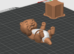 Baby Otter Flexi Keychain 3d model