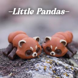 Little Red Panda 3d model