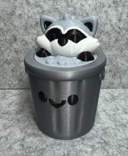 Raccoon Trash Stash Container 3d model
