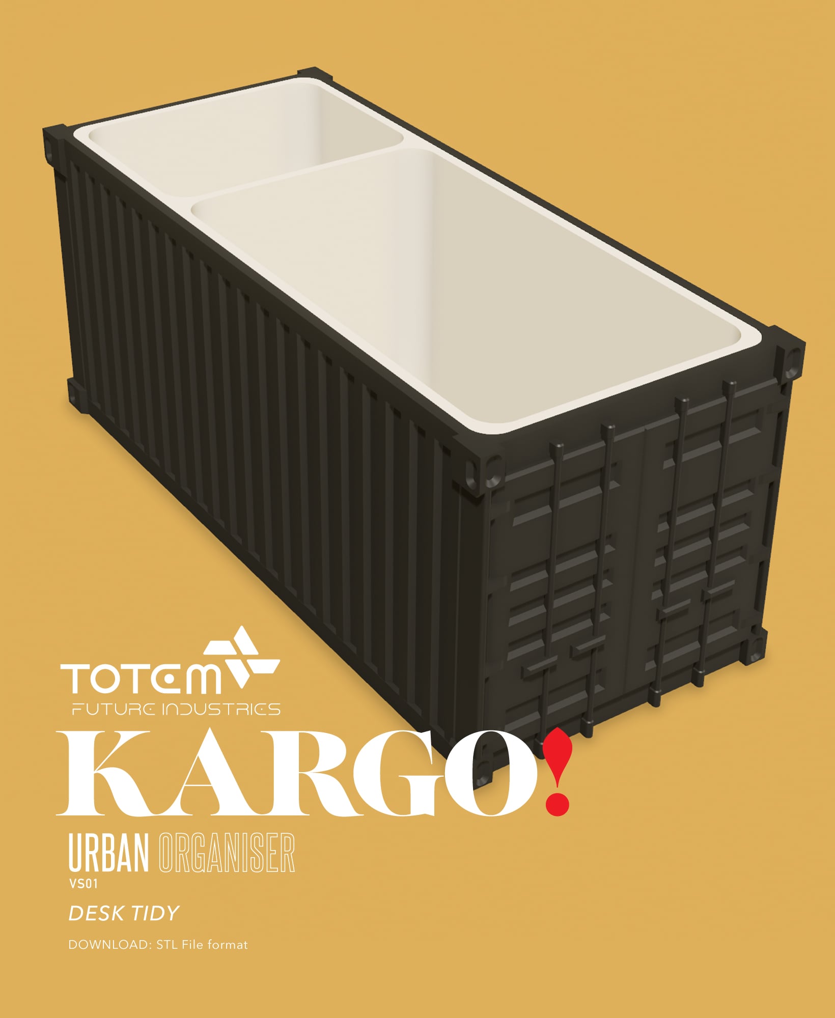 Kargo - Desk Organiser 3d model