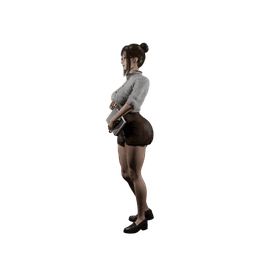 Sexy School Teacher v2 3d model