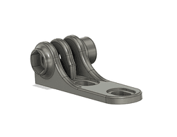 Minimalist GoPro Handlebar Mount 3d model