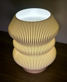 Ribbed Desk Lamp - Waves 3d model