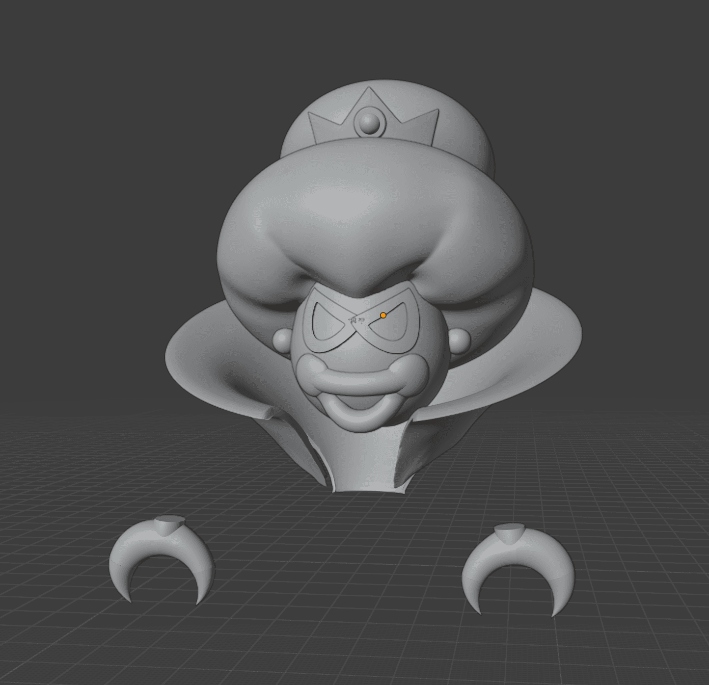 Princess Shroob - Custom WON 2.5 scale figure parts 3d model