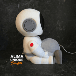 Sitting Astronaut suitable for Alexa Echo Dot 5 3d model