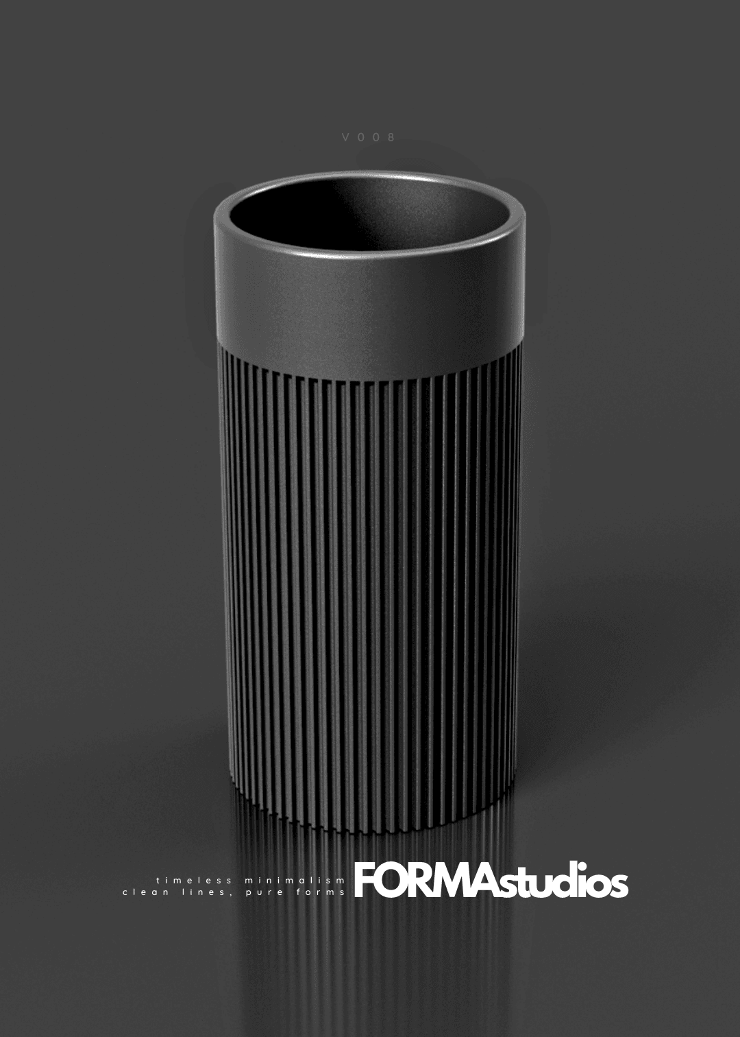 Vase - FORMAstudios V008 3d model