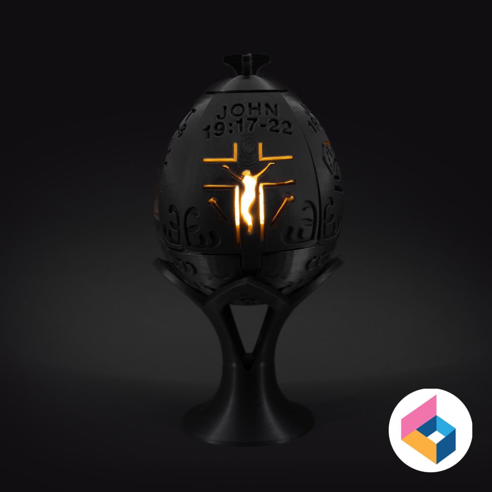 Easter story egg lights 3d model