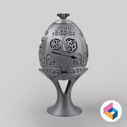 Easter story egg lights 3d model