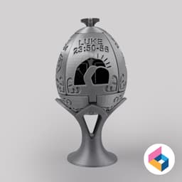Easter story egg lights 3d model