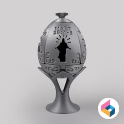 Easter story egg lights 3d model