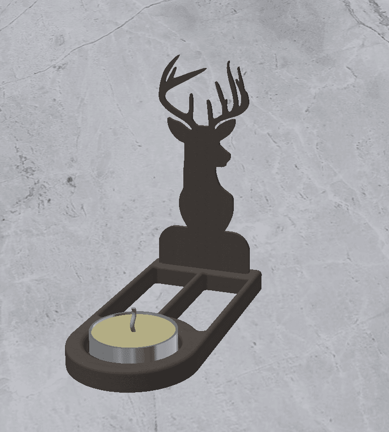 Candle Holder Decoration 3d model
