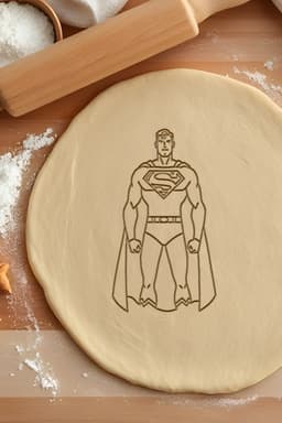 Superman Cookie Cutter, Biscuit Cutter 3d model