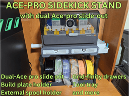 DUAL ACE-PRO SIDEKICK STAND 3d model