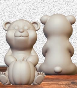 baby pumpkin bear home decor 3d model