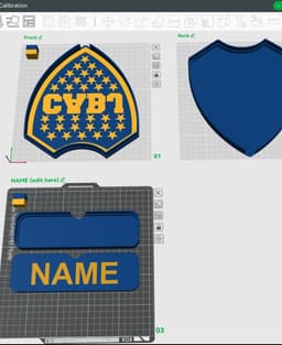 Boca Juniors Sign - LED strip compatible 3d model