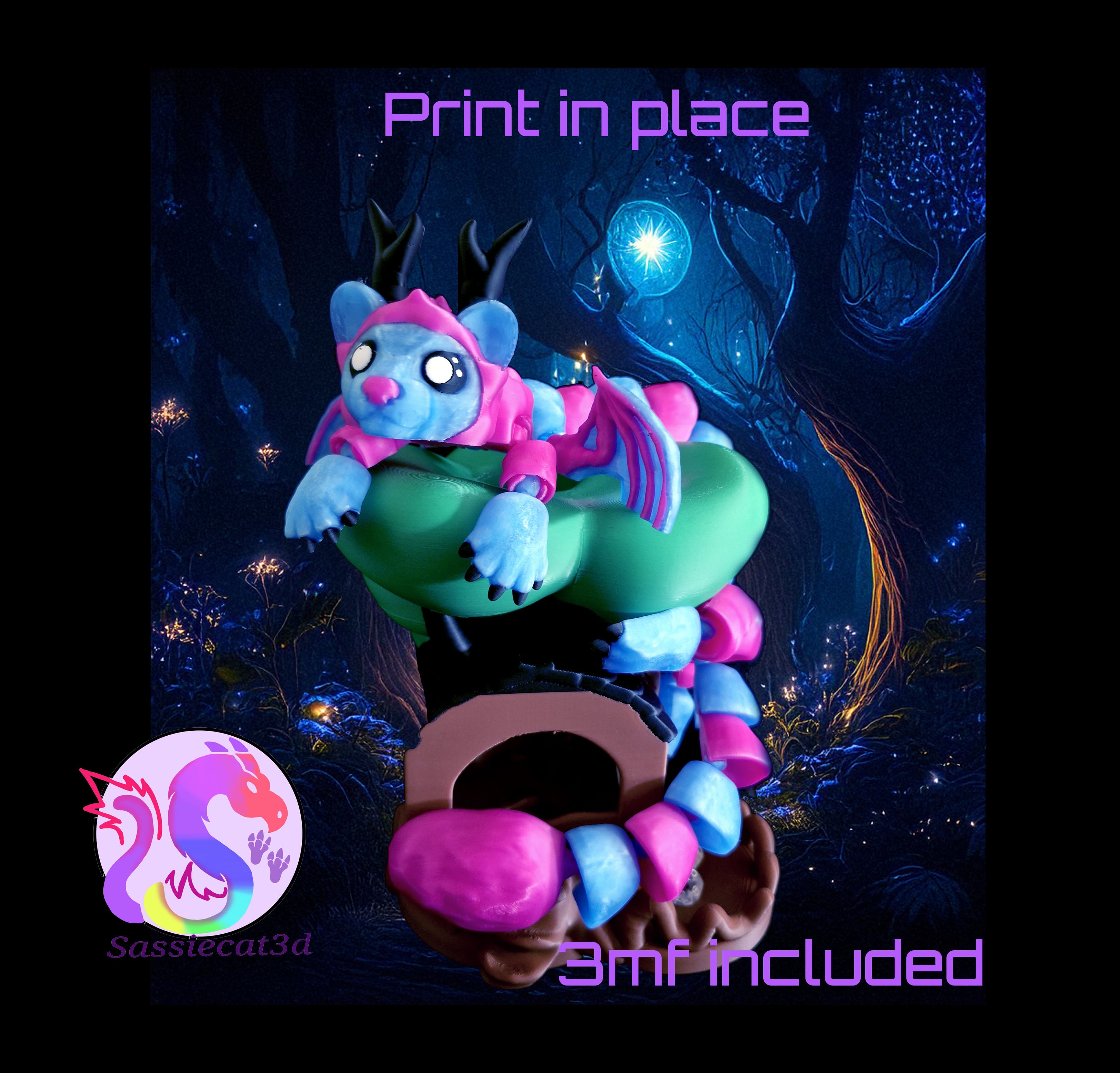 Forest Spirit Build-a-Dragon (Personal Use) 3d model