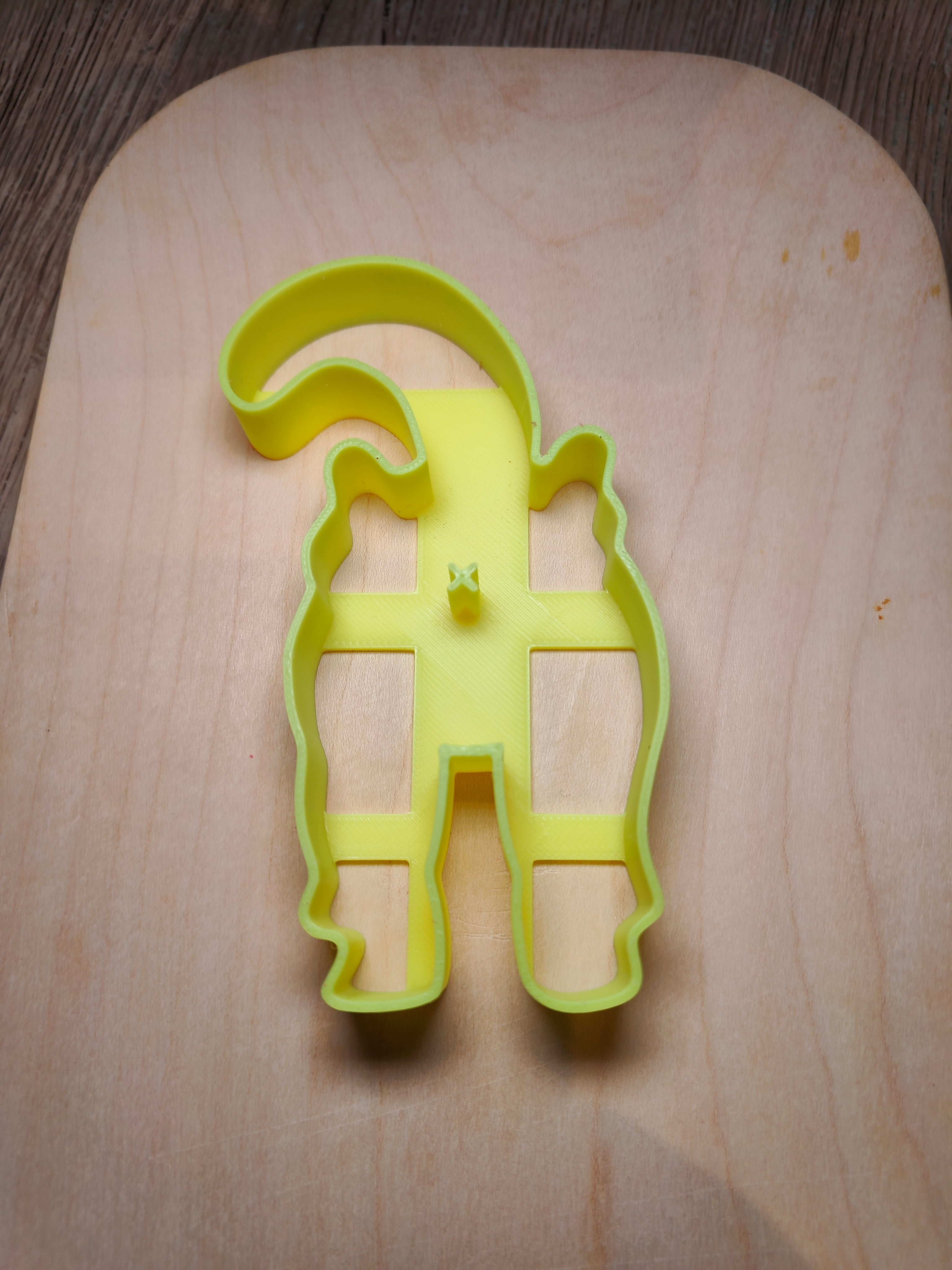 Cat Butt Cookie Cutter 3d model
