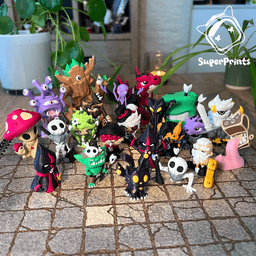 Voidstep Kitten - Easy Multicolor FDM RPG Minis (No supports) 3d model