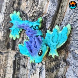 Tiny Lunar Dragon & Wyvern 3d model