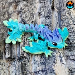 Tiny Lunar Dragon & Wyvern 3d model