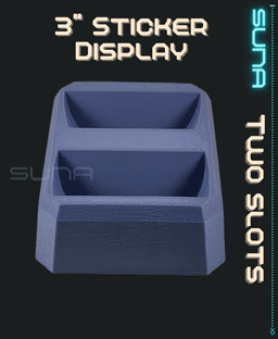 Double Sticker Display - 3" Circular 3d model