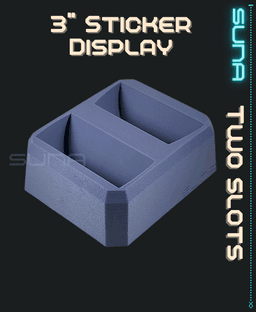 Double Sticker Display - 3" Circular 3d model